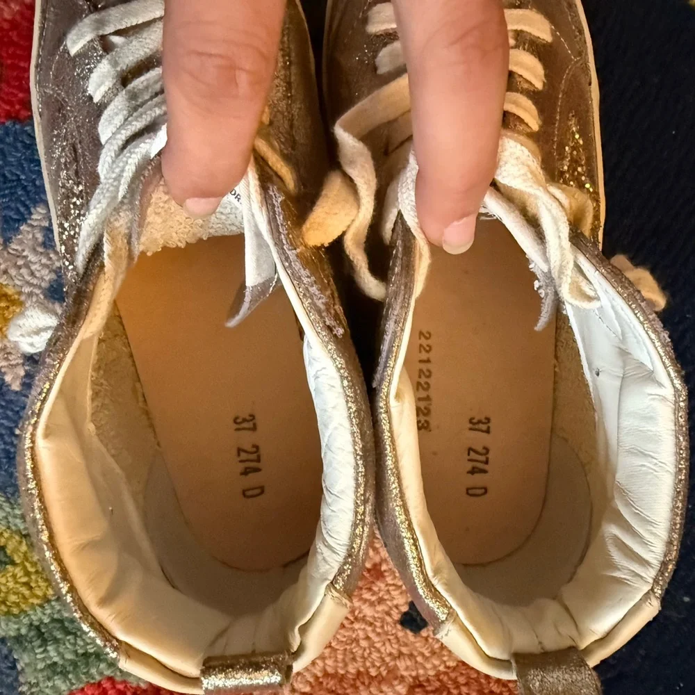 Golden Goose Midstar Private Grey Gold Creme Brule' Sneakers - Picture 6 of 15